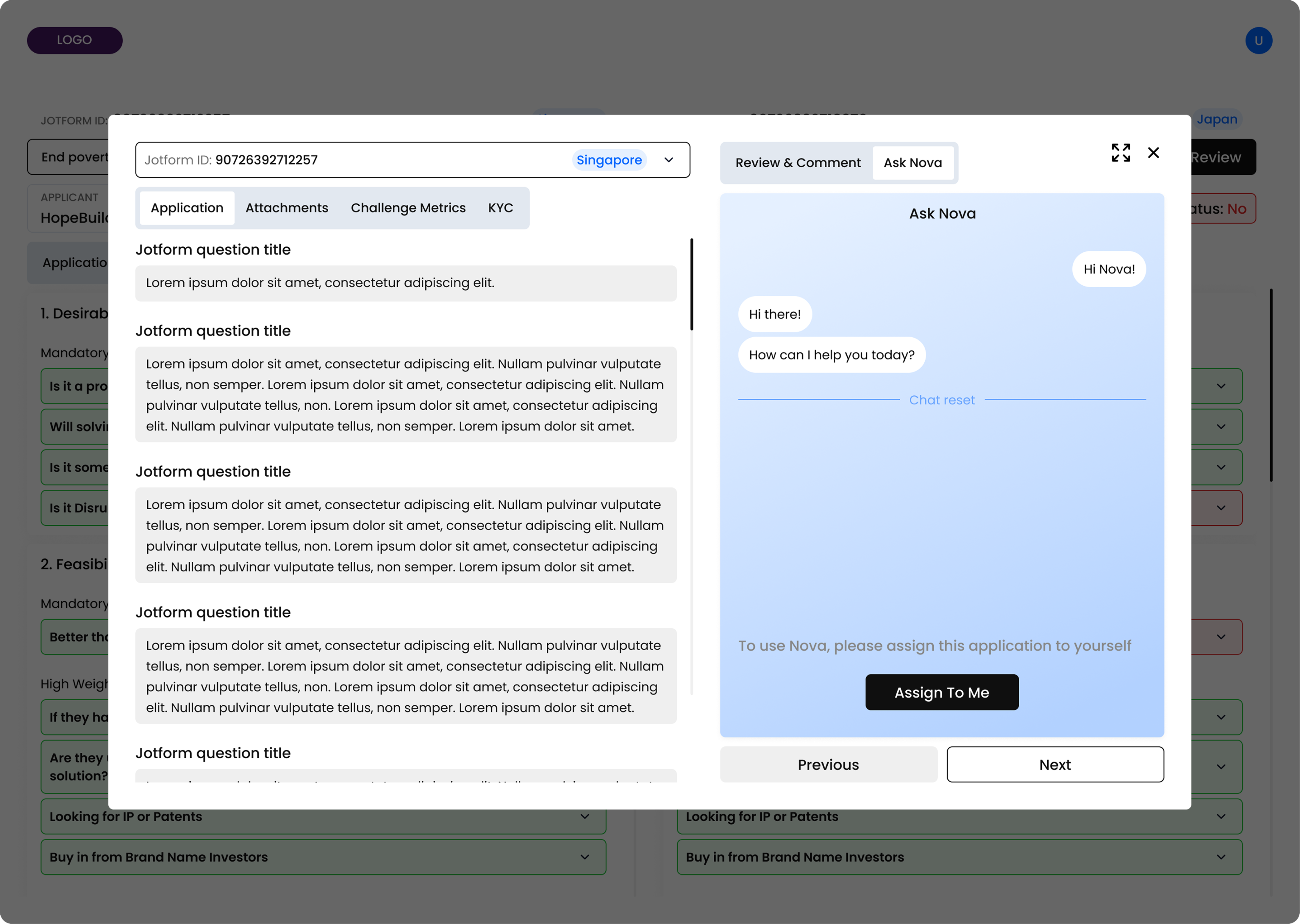GenAI Grant Evaluator screenshot 4